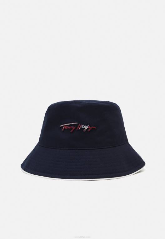 כובע כובע דלי אייקוני NX205525 שמיים מדבריים Tommy Hilfiger