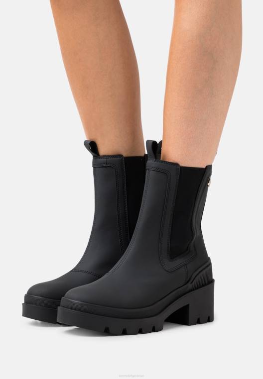 מגפי פלטפורמה NX205534 שָׁחוֹר Tommy Hilfiger