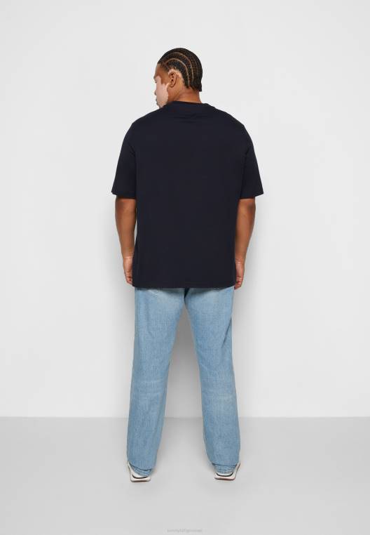 חולצת טי בהדפס דגל ליניארי NX205568 שמיים מדבריים Tommy Hilfiger