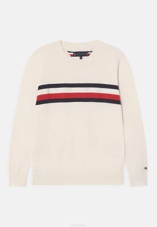 מגשר פסים גלובלי חיוני NX205581 עלה כותרת שנהב Tommy Hilfiger