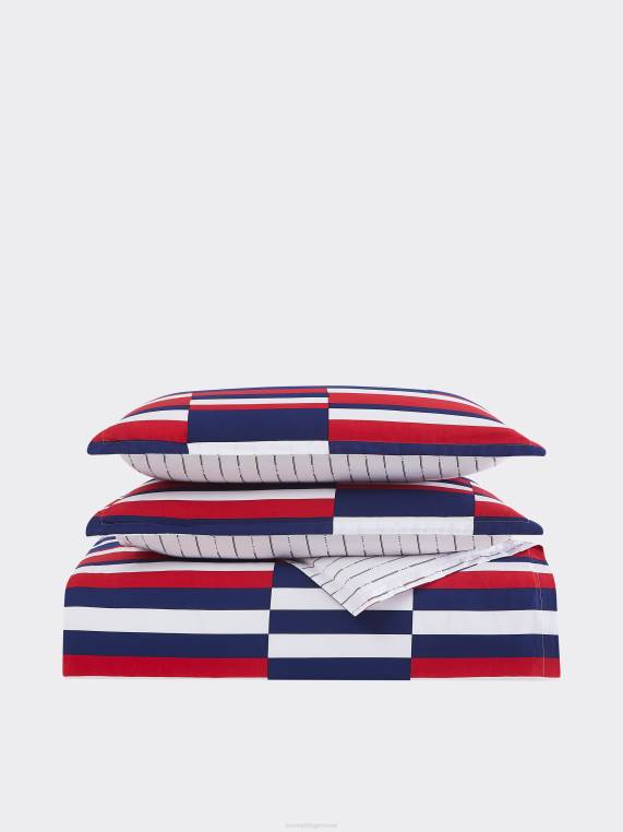 סט כיסוי שמיכת צעיף מיטת יחיד NX2055 צעיף rwb Tommy Hilfiger