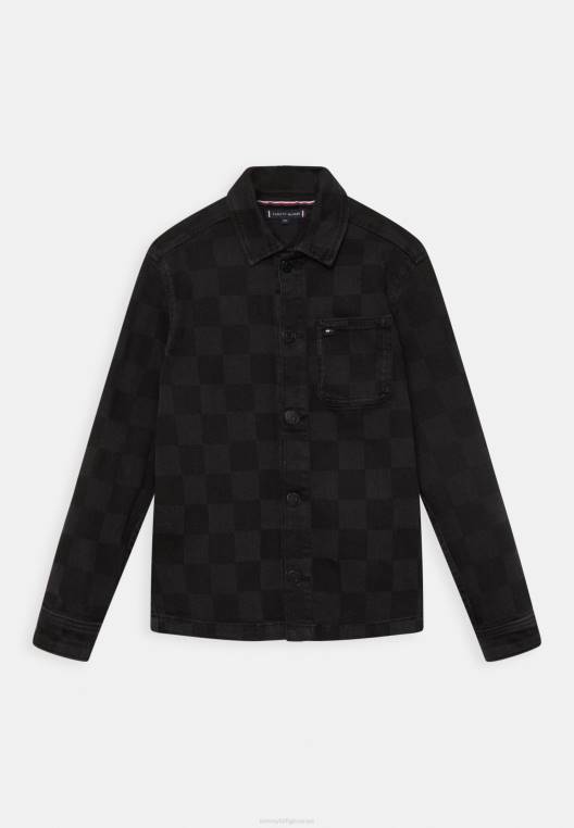 חולצת דמקה NX205609 bckcheckerboard Tommy Hilfiger