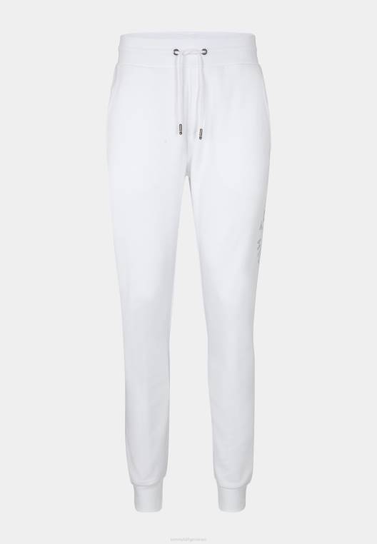 מכנסי טרנינג גרפיים עגולים ליוניסקס NX205623 לבן Tommy Hilfiger