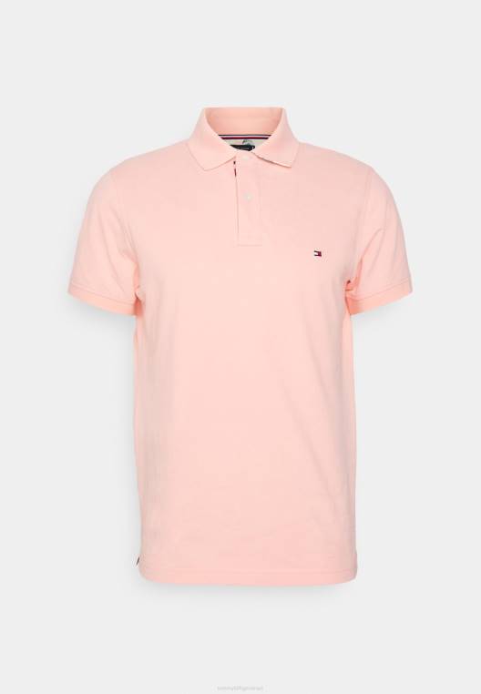 חולצת פולו רגילה מתחת לצווארון NX205627 אפרסק שקיעה Tommy Hilfiger