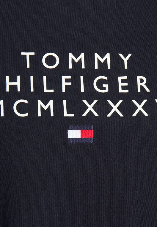 חולצת טריקו קטנה במרכז גרפי בהדפס טי NX205722 שמיים מדבריים Tommy Hilfiger