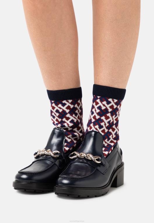 מגפונים קלאסיים עם מונוגרמה NX205730 שמיים מדבריים Tommy Hilfiger