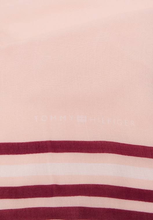 צעיף צעיף דגל חיוני NX205747 ורוד ספיה Tommy Hilfiger