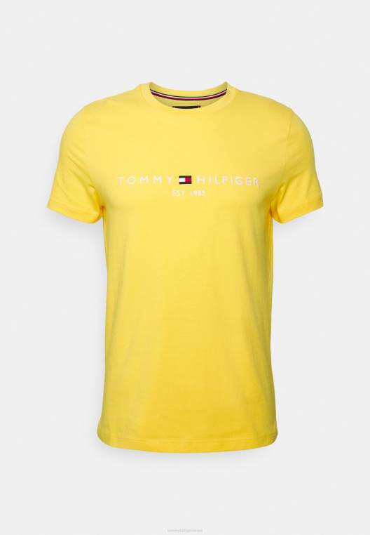 חולצת טי עם הדפס לוגו NX205750 צהוב חם Tommy Hilfiger