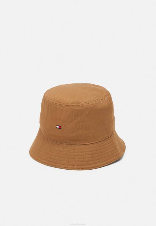 כובע דלי חיוני לדגל לשני המינים NX205762 חאקי מדברי Tommy Hilfiger