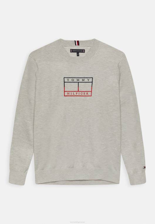 מגשר דגל רקום NX205763 אברש אפור בהיר Tommy Hilfiger