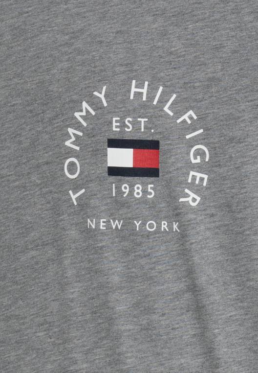 טופ קשת דגל עם שרוולים ארוכים NX205800 אפור כהה מחודד Tommy Hilfiger