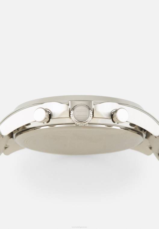 שעון כרונוגרף בייקר NX205807 בצבע כסף/כחול Tommy Hilfiger