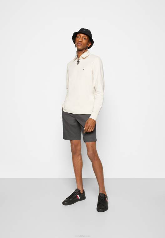 מכנסי חגורת ברוקלין NX205811 אפר כהה Tommy Hilfiger