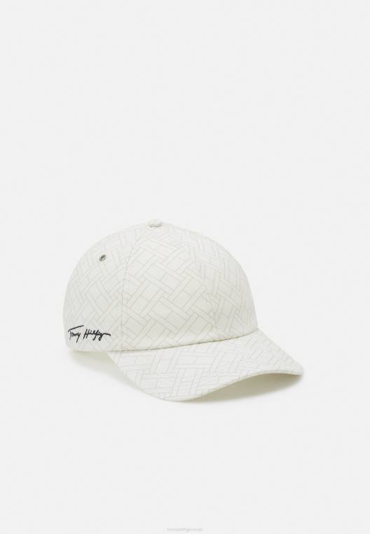 כובע יוניסקס עודפים מודרני NX205835 שֶׁנהָב Tommy Hilfiger