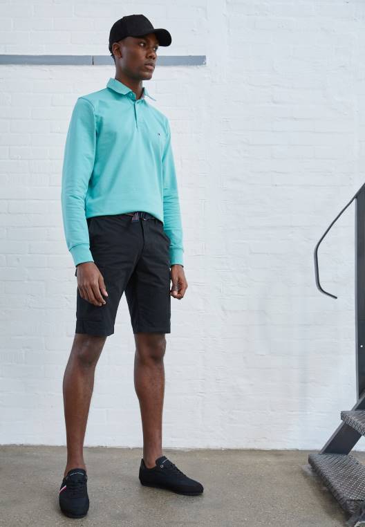 מכנסי חגורת חגורת ג'ון קרגו NX205836 שָׁחוֹר Tommy Hilfiger