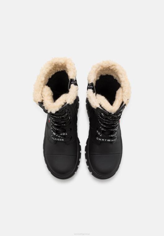 מגפי שרוכים לשני המינים NX205852 שָׁחוֹר Tommy Hilfiger