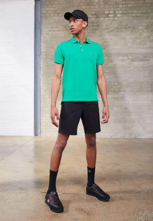 מכנסי חגורת ברוקלין NX205853 שָׁחוֹר Tommy Hilfiger