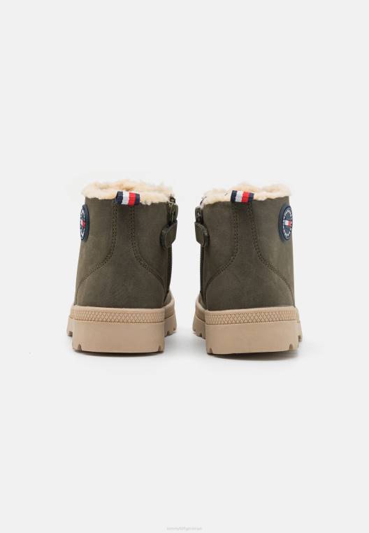 מגפוני שרוכים לשני המינים NX205854 ירוק צבאי Tommy Hilfiger