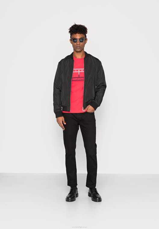 חולצת טריקו עם דגל ליניארי בהדפס טי NX205859 כוננות Tommy Hilfiger