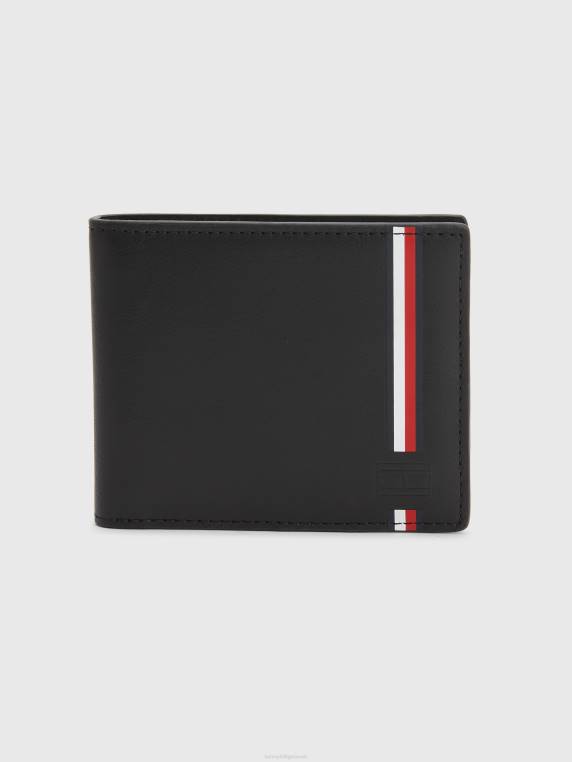 נוסעים עירוניים ארנק כרטיס אשראי קטן NX20587 שָׁחוֹר Tommy Hilfiger