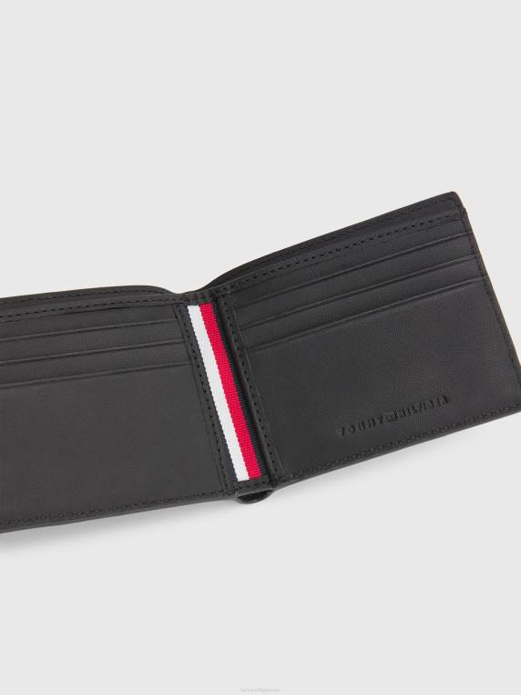 נוסעים עירוניים ארנק כרטיס אשראי קטן NX20587 שָׁחוֹר Tommy Hilfiger