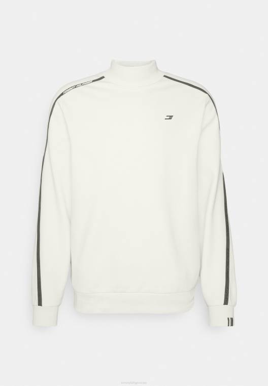 סווטשירט צללית צווארון מדומה לקצץ NX205919 שֶׁנהָב Tommy Hilfiger