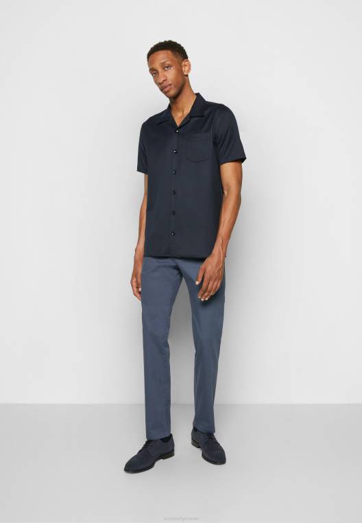 מכנסי מבנה מודפסים דנטון NX205941 אינדיגו דהוי Tommy Hilfiger