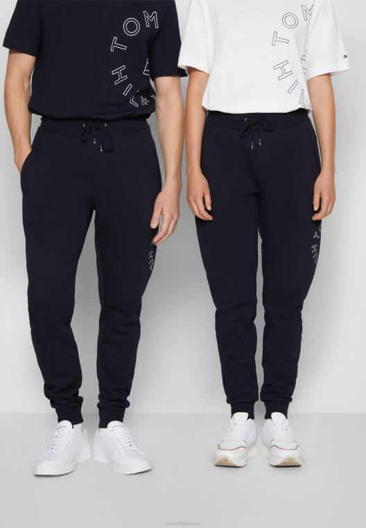 מכנסי טרנינג גרפיים עגולים ליוניסקס NX205964 שמיים מדבריים Tommy Hilfiger