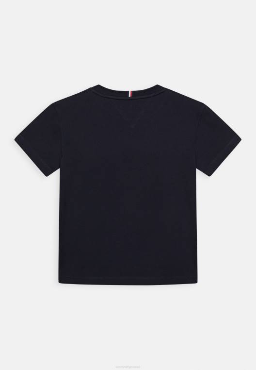 חולצת טי בהדפס לוגו דגל NX205981 שמיים מדבריים Tommy Hilfiger