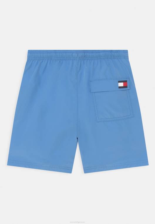 מכנסי שחייה עם שרוך בינוני NX205987 כחול הידראנגאה Tommy Hilfiger