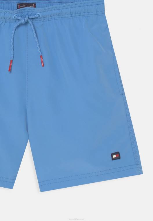 מכנסי שחייה עם שרוך בינוני NX205987 כחול הידראנגאה Tommy Hilfiger