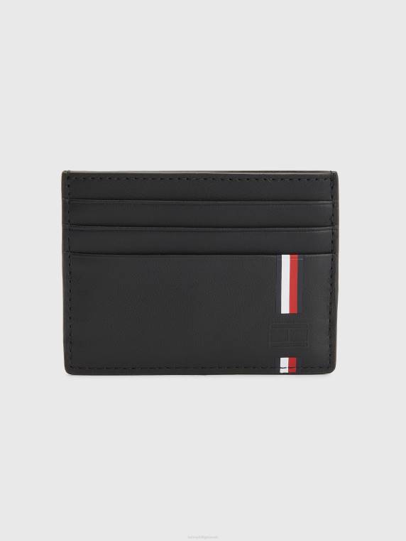 בעל כרטיס אשראי עור נוסעים עירוני NX20598 שָׁחוֹר Tommy Hilfiger