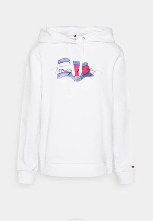 סווטשירט דגל תנועה NX205990 אופטי לבן Tommy Hilfiger