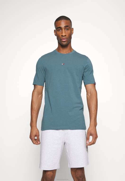 טי שירט בסיסית חיוניים NX206004 כספית ימית Tommy Hilfiger