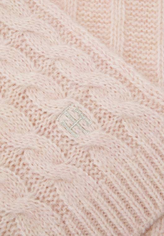 צעיף כבל צעיף נצחי NX206011 ורוד ספיה Tommy Hilfiger