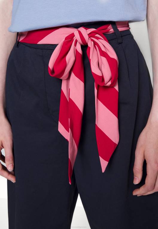 מכנסיים מחודדים עם צעיף קפלים NX206042 שמיים מדבריים Tommy Hilfiger