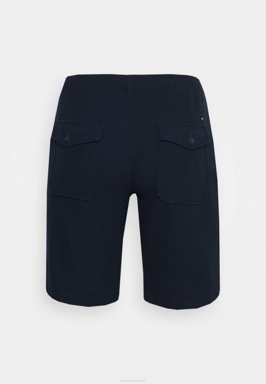 מכנס וופל קצר של הארלם NX206062 שמיים מדבריים Tommy Hilfiger