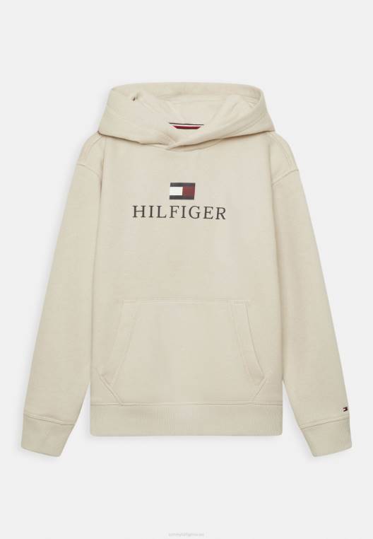 קפוצ'ון לוגו NX206075 בז' אבן Tommy Hilfiger
