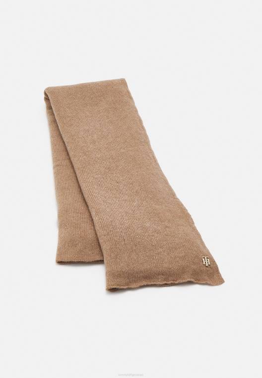 צעיף צעיף יוקרתי NX206094 חאקי כפרי Tommy Hilfiger