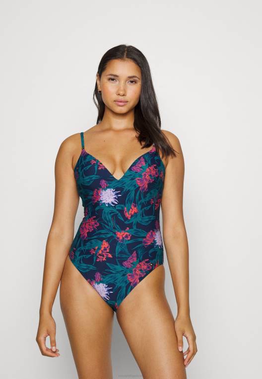 גביע מעוצב בגד ים מחלק אחד NX206097 כְּחוֹל Tommy Hilfiger