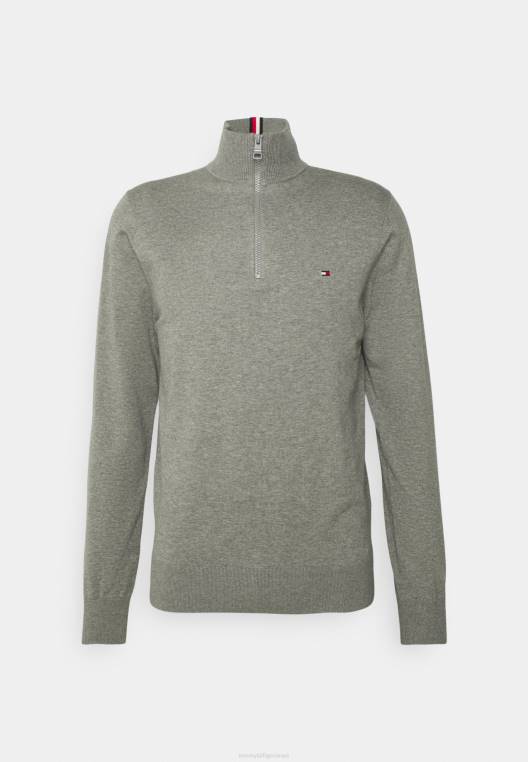 מגשר מדמה עם רוכסן NX206100 אברש אפור בינוני Tommy Hilfiger