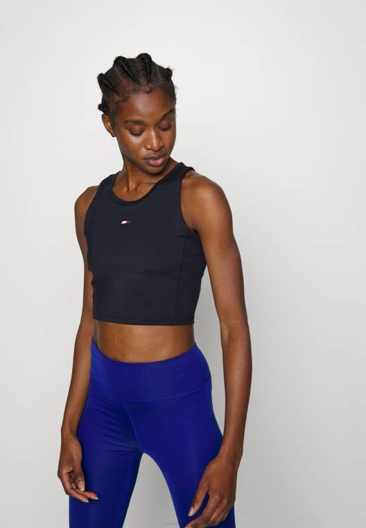 גופיית קרופ דקה טייפ NX206115 שמיים מדבריים Tommy Hilfiger