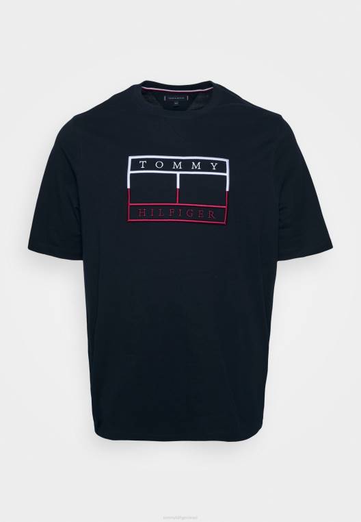 חולצת טי עם הדפס דגל NX206116 שמיים מדבריים Tommy Hilfiger