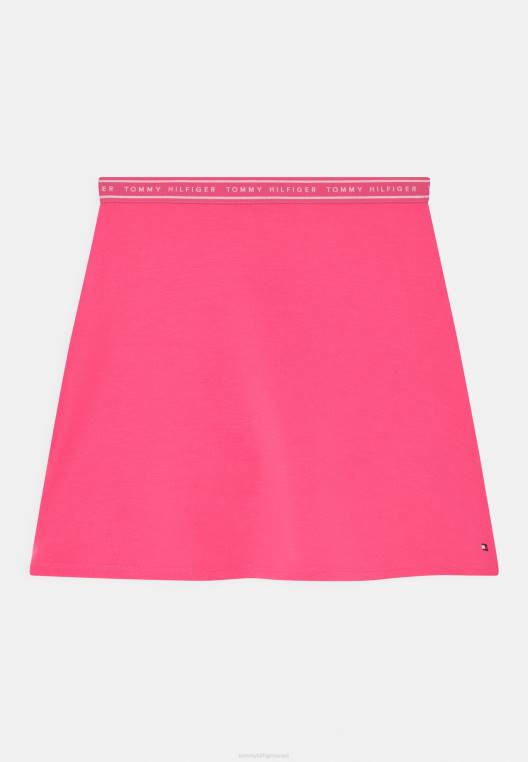 חצאית מיני טייפ פונטו NX206119 התראה ורודה Tommy Hilfiger