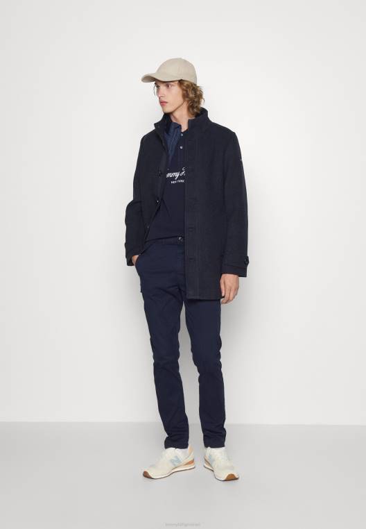 חולצת פולו ממותגת לוקס NX206125 שמיים מדבריים Tommy Hilfiger