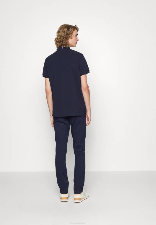 חולצת פולו ממותגת לוקס NX206125 שמיים מדבריים Tommy Hilfiger