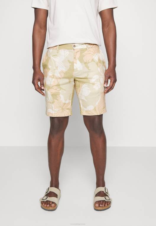 מכנסיים קצרים בהדפס מודרני של הארלם NX206127 אבן חרסית Tommy Hilfiger