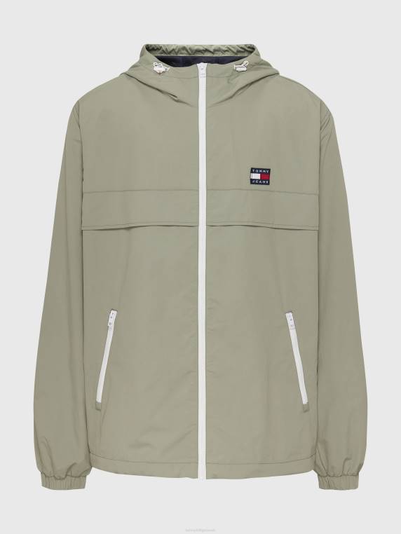 בתוספת מעיל רוח של שיקגו NX20614 ערבה דהויה Tommy Hilfiger