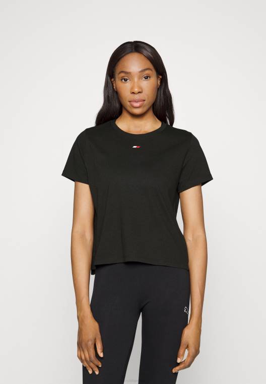 חולצת טי ספורט רגילה NX206157 שָׁחוֹר Tommy Hilfiger