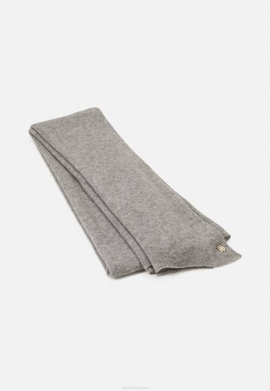 צעיף צעיף יוקרתי NX206165 אברש אפור בהיר Tommy Hilfiger